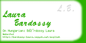 laura bardossy business card